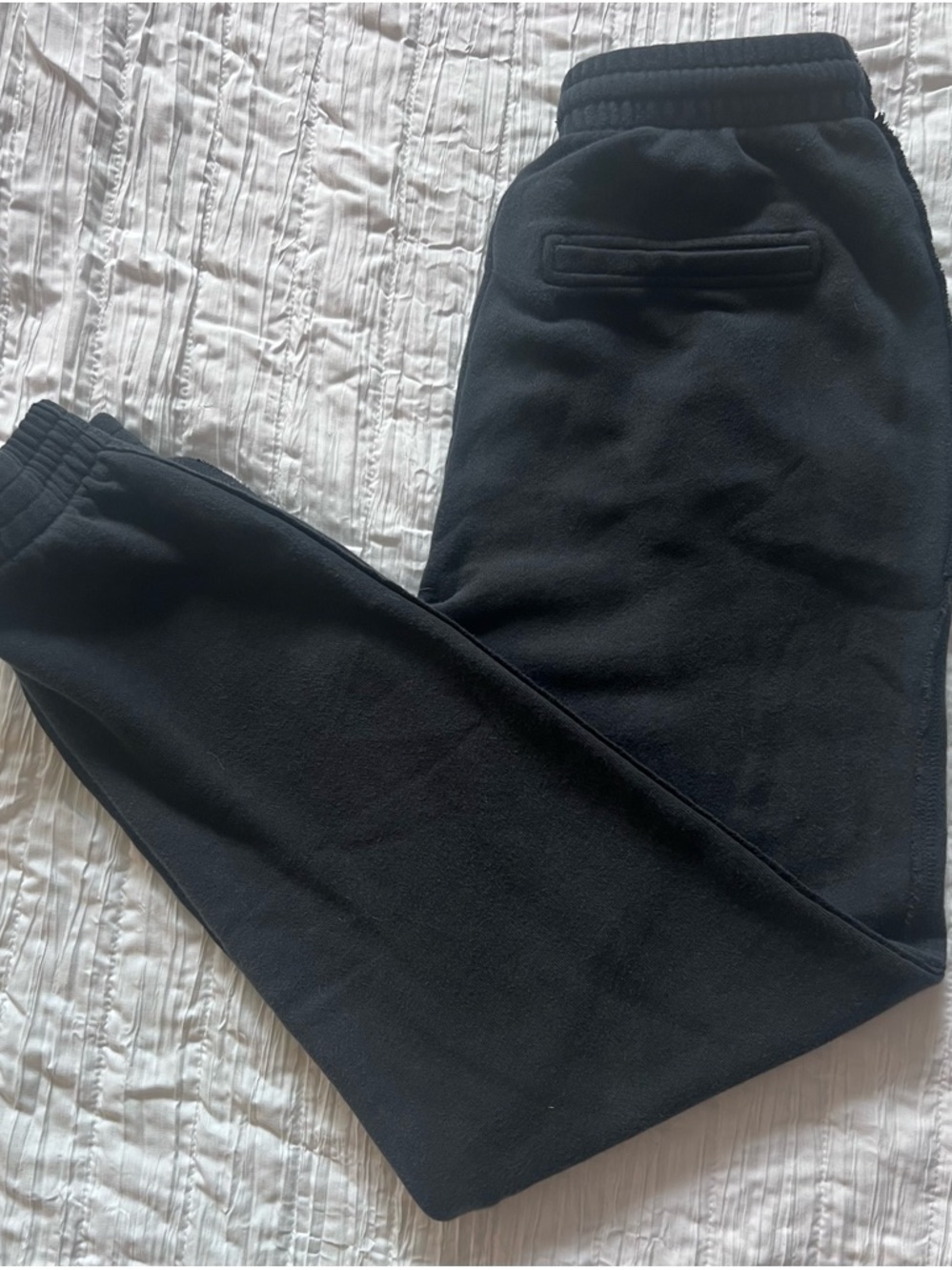 aerie Black Cozy Fleece Joggers with Drawstring Waist - Size S